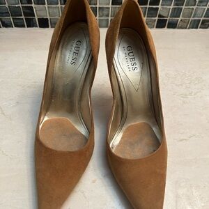 Women’s Guess Shoes  Suede Stilettos Medium brown Size 8.5 M Carrie